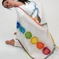 Hand Painted Chakra Meditation Wrap - 100% Cotton