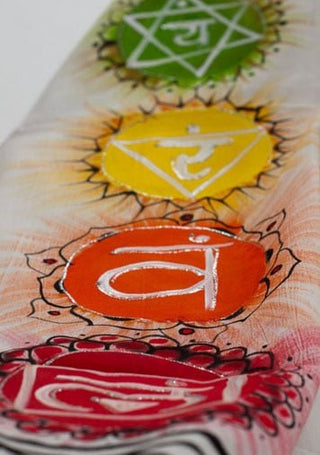 Hand Painted Chakra Meditation Wrap - 100% Cotton