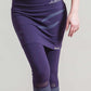 Lotus Skirt Yoga Outfit - Organic, Purple, Seamless, Moisture Wicking