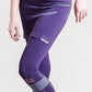 Lotus Yoga Skirt Capri - Organic, Purple, Seamless - UK 8-10, purple-old fabric-non organic