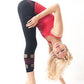 Lotus Yoga Skirt Capri Pants - Organic, Black