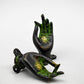 Mudra Door Handle - Nepalese, Bronze Patina