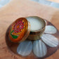 Natural Solid Perfume In Enamel Tin - Nag Champa, Sandalwood, Jasmine