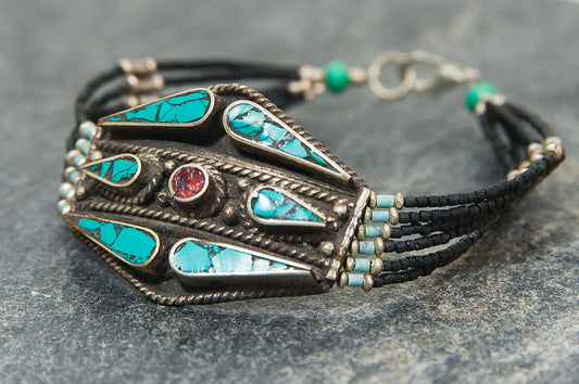 Nepalese Beaded Chunky Bracelet