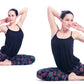 Organic Mandala Leggings, Adjustable Length, Black