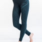 Shanti Om Organic Seamless Yoga Leggings, Full Length, Mermaid