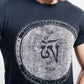 Tibetan Om T Shirt - Organic, Crew Inspired, Black
