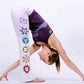 White Chakra Yoga Pants - Hand Painted, Boot Cut