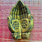 Gold Prayer Hands Trinket Dish/Incense Holder from Bali