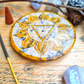 Hand Carved Stone Solar Plexus Chakra Incense Holder - Manipura - Confidence