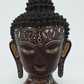 Carved Buddha Head Mask Wall Hanging - Ceramic, Hand Engraved