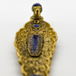 Gold Elephant Incense Holder With Mosaic Detail